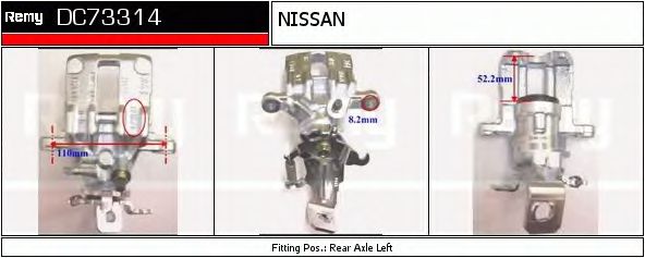 Тормозной суппорт DELCO REMY DC73314