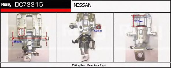 Тормозной суппорт DELCO REMY DC73315