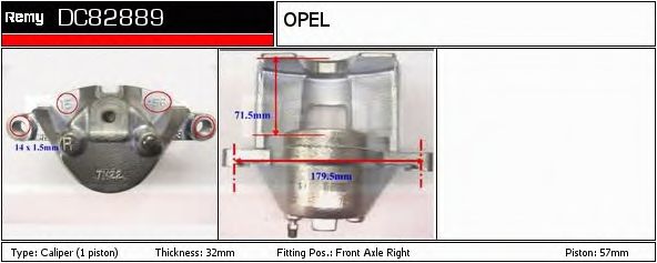 Тормозной суппорт DELCO REMY DC82889