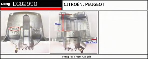 Тормозной суппорт DELCO REMY DC82990