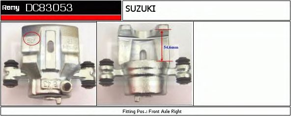 Тормозной суппорт DELCO REMY DC83053