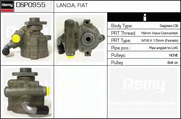 Гидравлический насос, рулевое управление DELCO REMY DSP0955