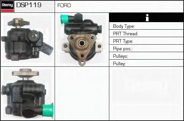 Гидравлический насос, рулевое управление DELCO REMY DSP119