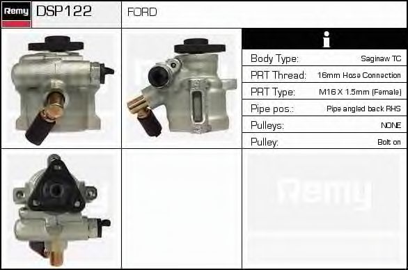 Гидравлический насос, рулевое управление DELCO REMY DSP122