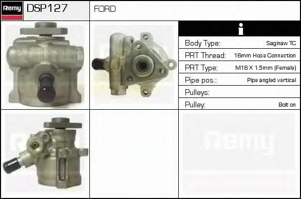 Гидравлический насос, рулевое управление DELCO REMY DSP127