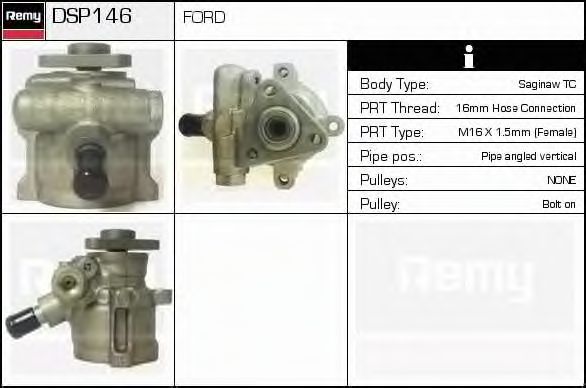 Гидравлический насос, рулевое управление DELCO REMY DSP146