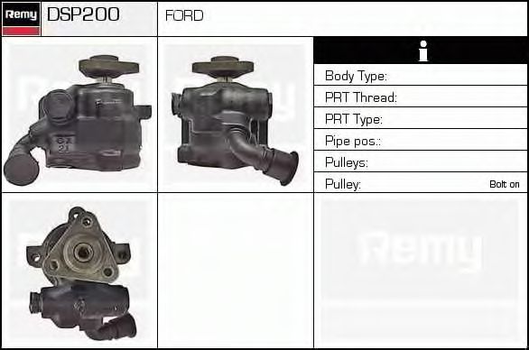 Гидравлический насос, рулевое управление DELCO REMY DSP200