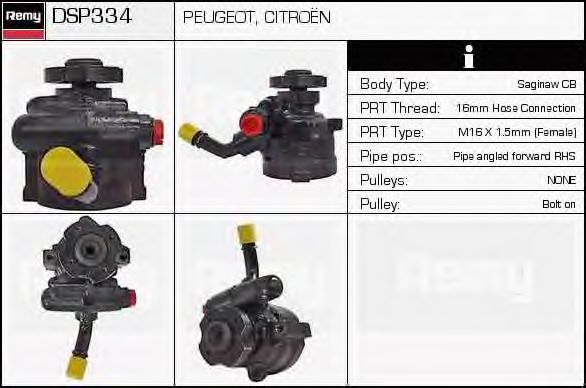 Гидравлический насос, рулевое управление DELCO REMY DSP334