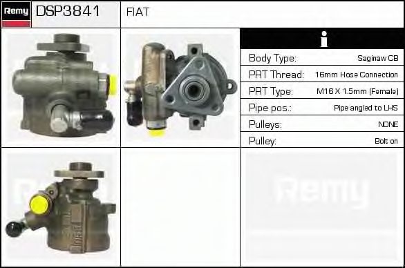 Гидравлический насос, рулевое управление DELCO REMY DSP3841