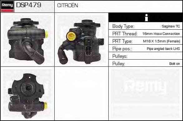 Гидравлический насос, рулевое управление DELCO REMY DSP479