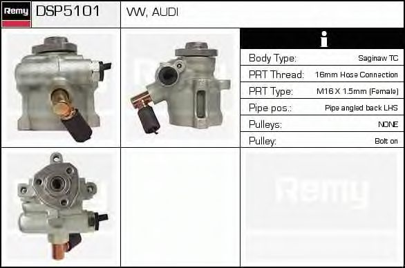 Гидравлический насос, рулевое управление DELCO REMY DSP5101