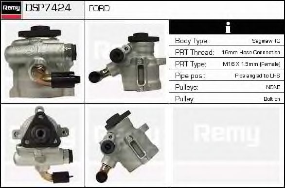 Гидравлический насос, рулевое управление DELCO REMY DSP7424