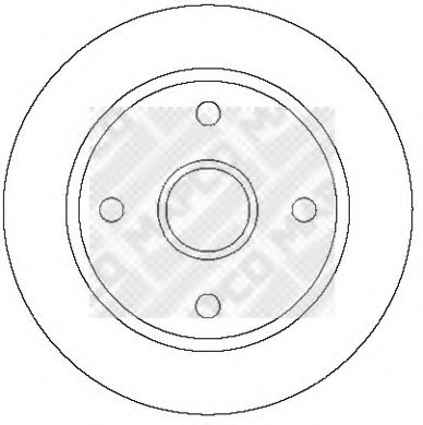 Тормозной диск MAPCO 15977