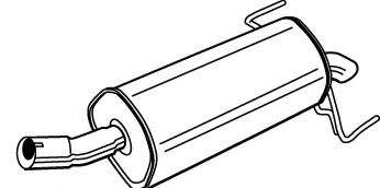 Глушитель выхлопных газов конечный FONOS 23147