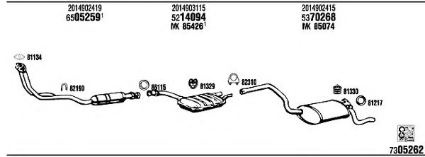 Система выпуска ОГ FONOS MB30004A