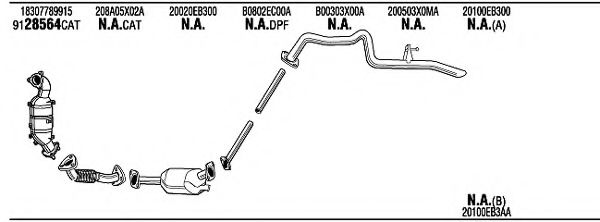 Система выпуска ОГ FONOS NIH20643BA