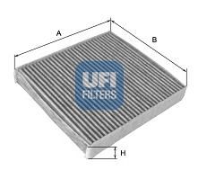 Фильтр, воздух во внутренном пространстве UFI 54.167.00