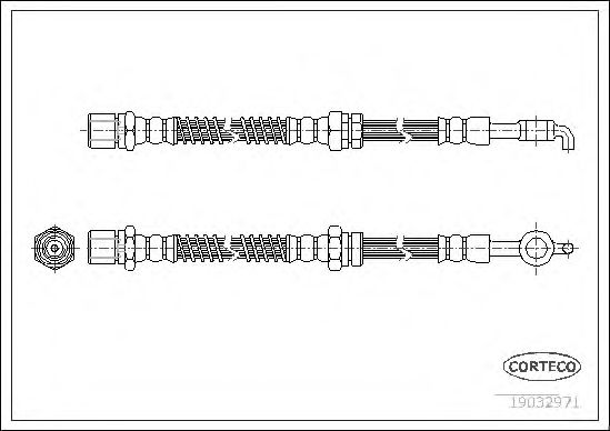 Тормозной шланг CORTECO 19032971