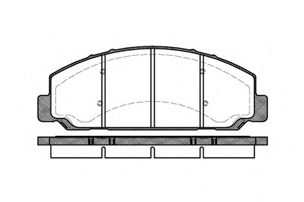 Комплект тормозных колодок, дисковый тормоз ROADHOUSE 2764.00