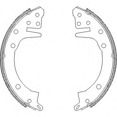 Комплект тормозных колодок ROADHOUSE 4326.00