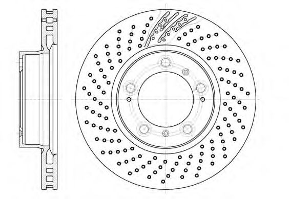 Тормозной диск ROADHOUSE 61133.10