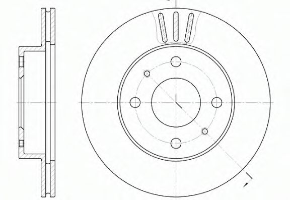 Тормозной диск ROADHOUSE 61148.10