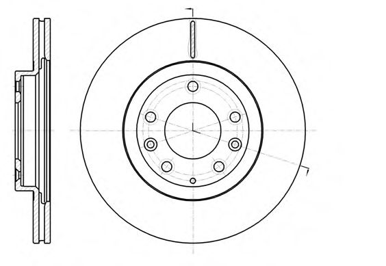 Тормозной диск ROADHOUSE 6121510
