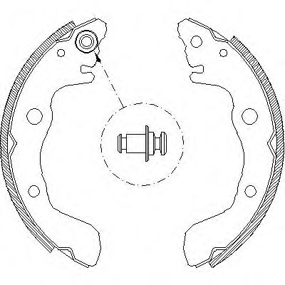 Комплект тормозных колодок REMSA 400900