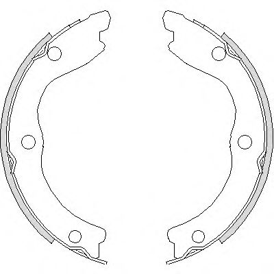 Комплект тормозных колодок, стояночная тормозная система REMSA 4736.00