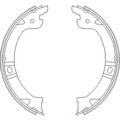 Комплект тормозных колодок, стояночная тормозная система REMSA 4744.00