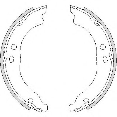 Комплект тормозных колодок, стояночная тормозная система REMSA 4750.00