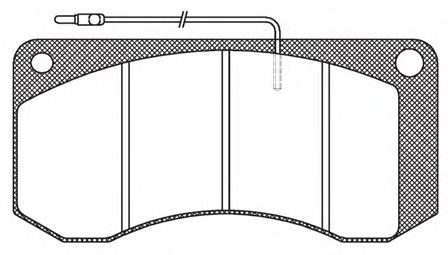 Комплект тормозных колодок, дисковый тормоз REMSA JCA 258.40