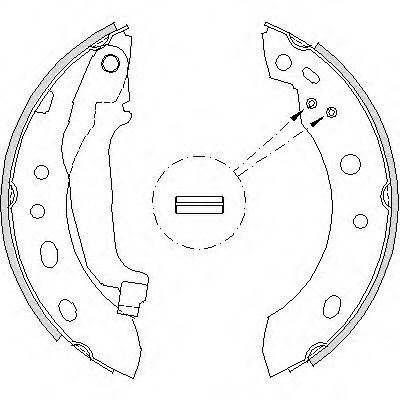 Комплект тормозных колодок REMSA 420400