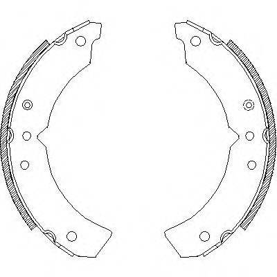 Комплект тормозных колодок REMSA 462200