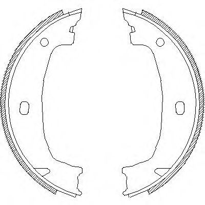 Комплект тормозных колодок, стояночная тормозная система REMSA 4715.00
