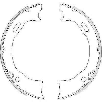Комплект тормозных колодок, стояночная тормозная система REMSA 4695.00