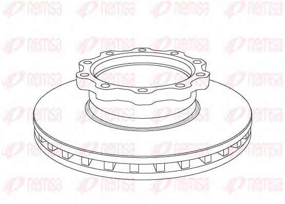 Тормозной диск REMSA NCA1038.20