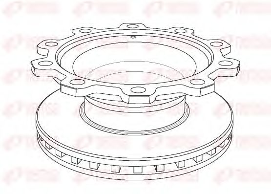 Тормозной диск REMSA 108320