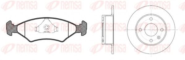 Комплект тормозов, дисковый тормозной механизм BENDIX DP24011