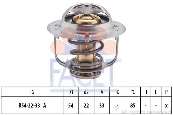 Термостат, охлаждающая жидкость FACET 7.8224S