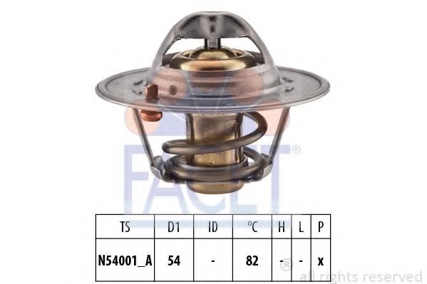 Термостат, охлаждающая жидкость FACET 7.8337S