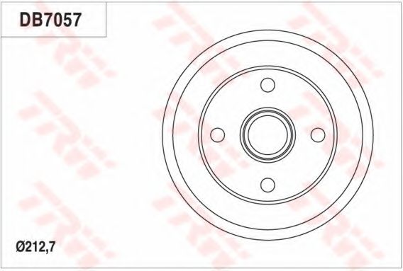 Тормозной барабан TRW DB7057