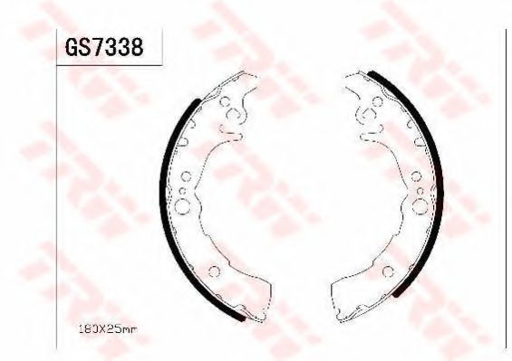 Комплект тормозных колодок TRW GS7338