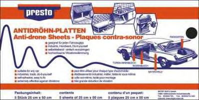 Противошумный коврик PRESTO 608029