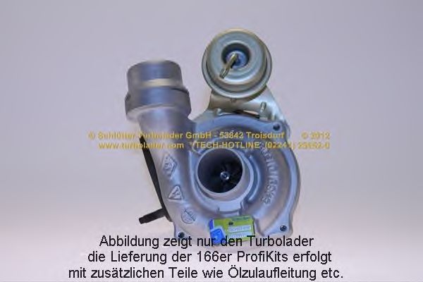 Компрессор, наддув SCHLÜTTER TURBOLADER 166-09250