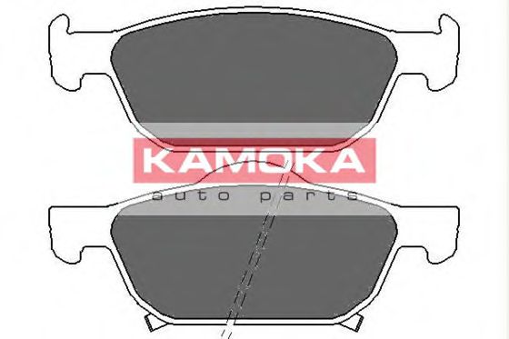 Комплект тормозных колодок, дисковый тормоз KAMOKA JQ101138