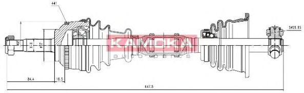 Приводной вал KAMOKA RN1138909A