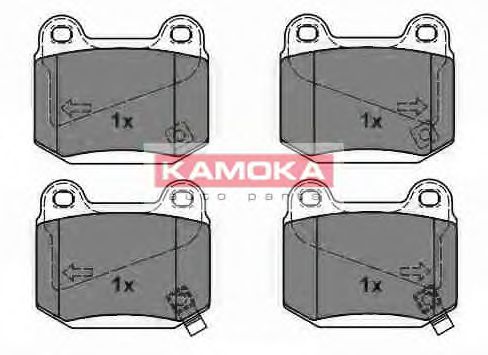 Комплект тормозных колодок, дисковый тормоз KAMOKA JQ101105