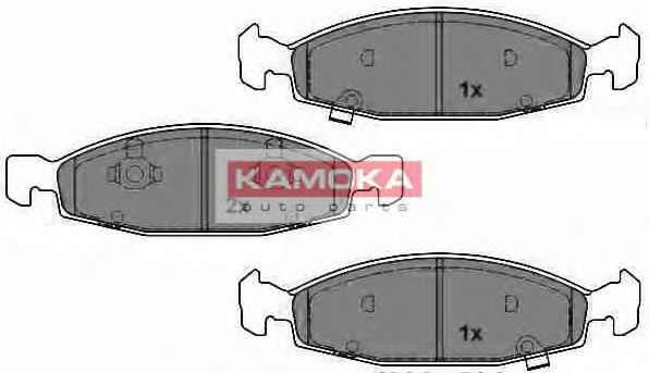 Комплект тормозных колодок, дисковый тормоз KAMOKA JQ1013046