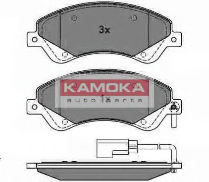 Комплект тормозных колодок, дисковый тормоз KAMOKA JQ1013858